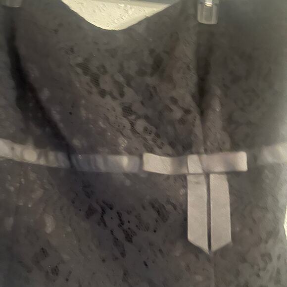 NWOT Vtg Lane Bryant Womens Sz 22 Corset Top Y2K lace overlay black coquette - Picture 2 of 8